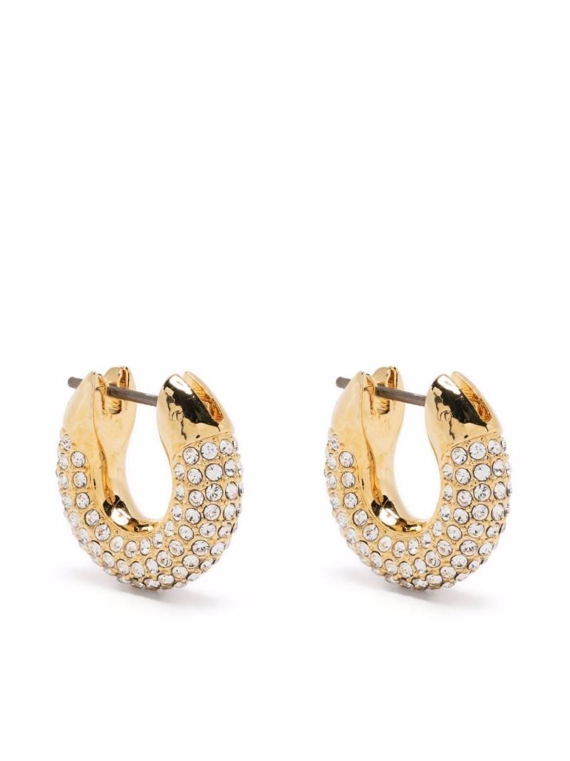 Swarovski Dextera crystal-embellished hoop earrings - Gold von Swarovski