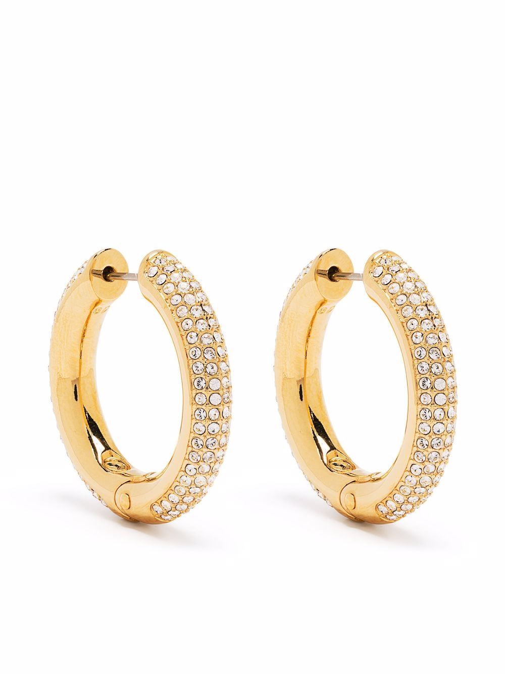 Swarovski Dextera hoop earrings - White von Swarovski