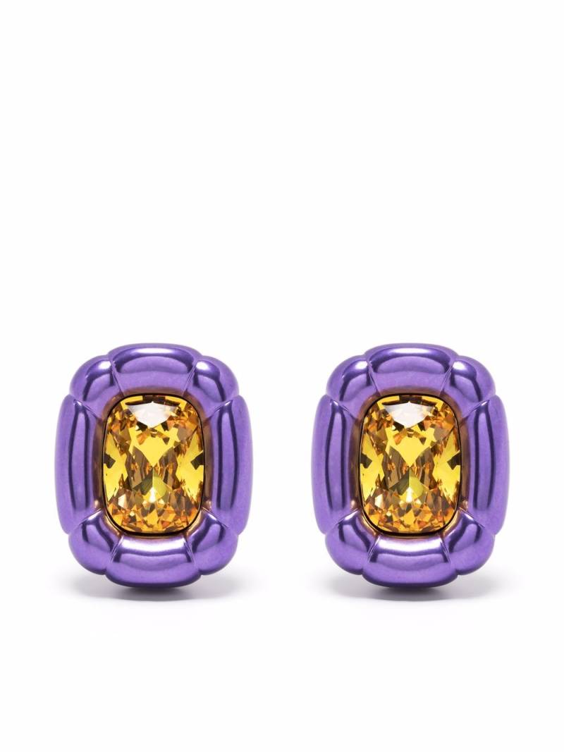 Swarovski Dulcis clip earrings - Purple von Swarovski