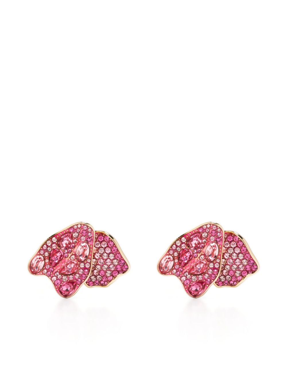 Swarovski Florere stud earrings - Pink von Swarovski