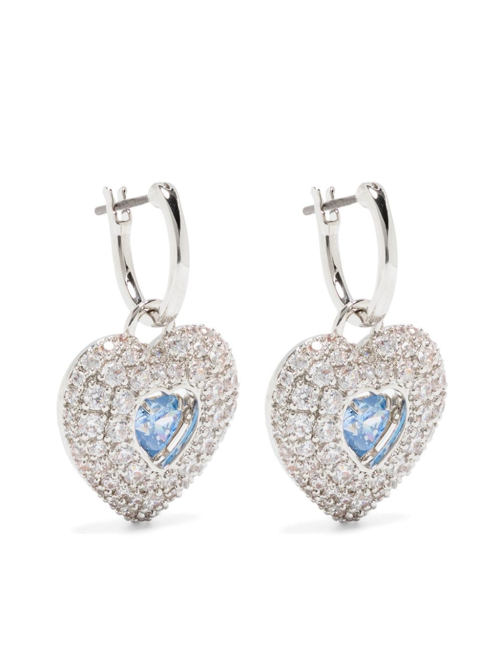 Swarovski Hyperbola heart earrings - Silver von Swarovski