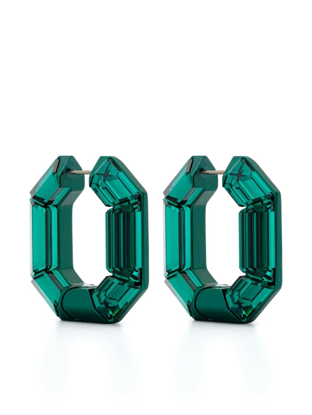 Swarovski Lucent hoop earrings - Green von Swarovski