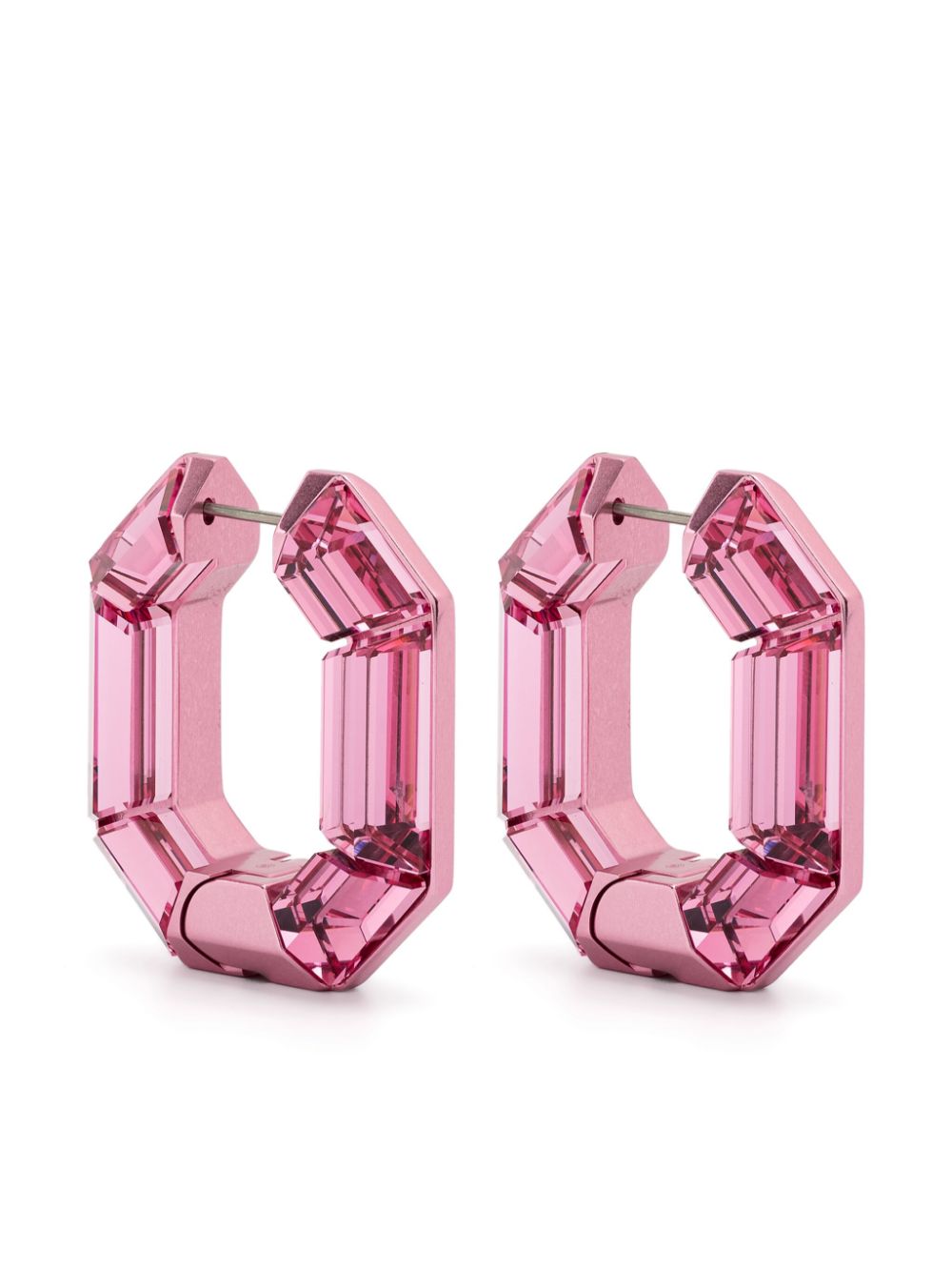 Swarovski Lucent hoop earrings - Pink von Swarovski