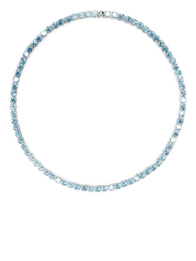 Swarovski Matrix Tennis crystal-embellished necklace - Blue von Swarovski