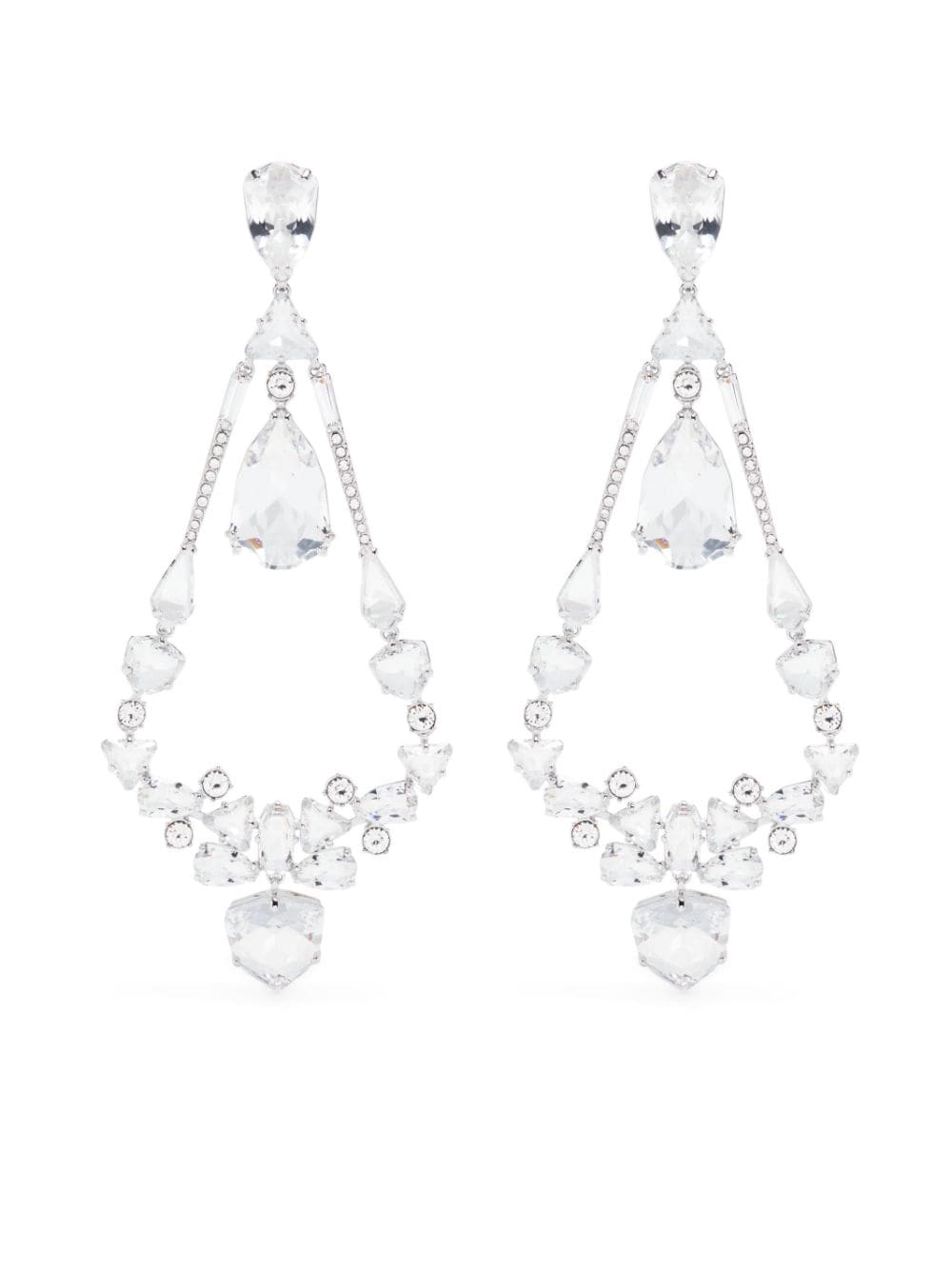 Swarovski Mesmera chandelier clip earrings - Silver von Swarovski