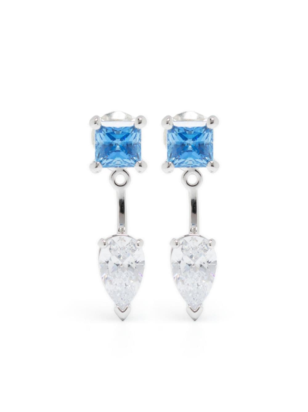 Swarovski Mesmera crystal-embellished drop earrings - Blue von Swarovski