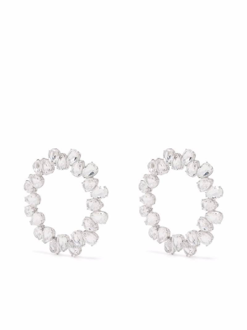 Swarovski Millenia crystal circle earrings - Neutrals von Swarovski