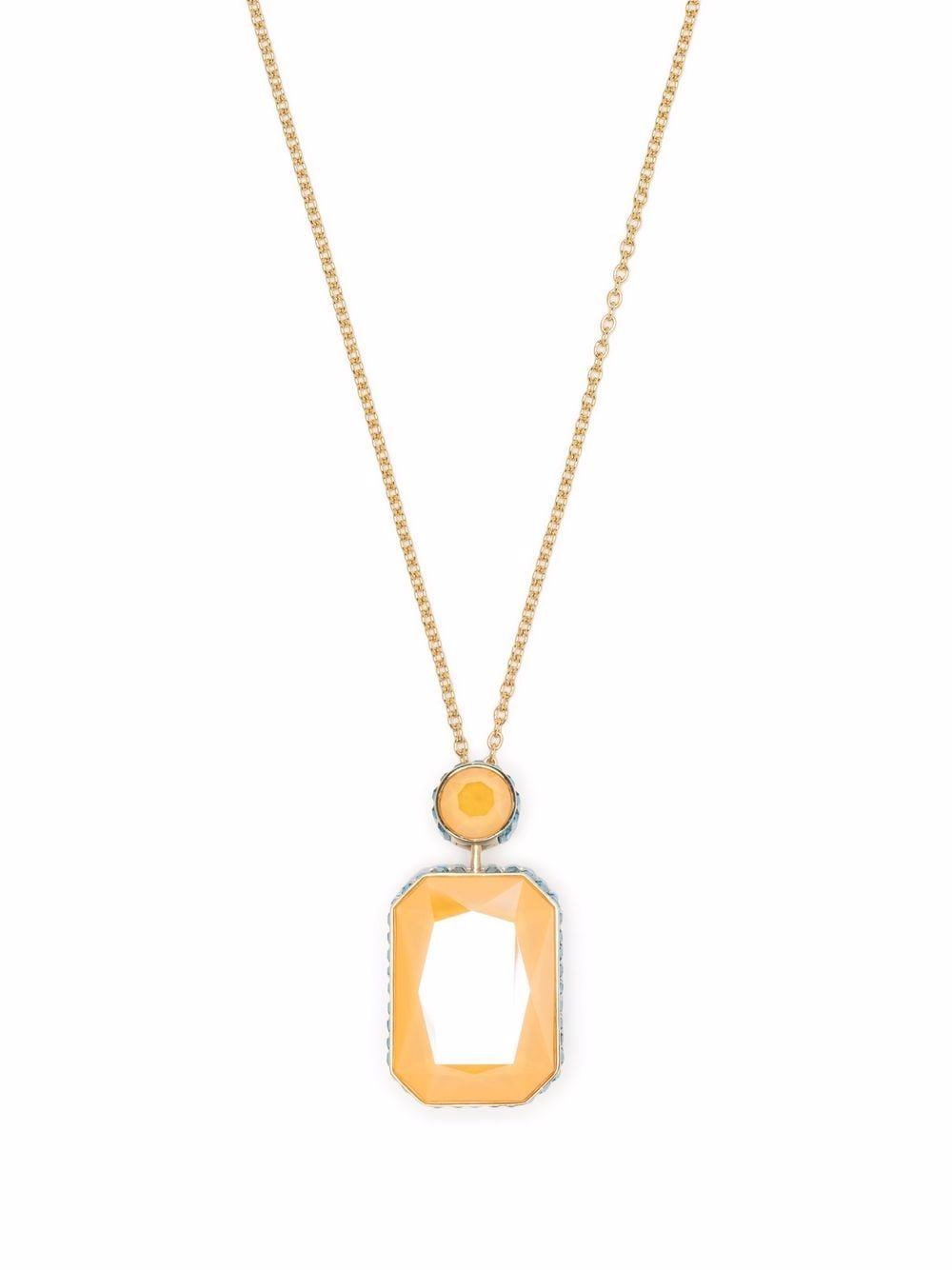 Swarovski Orbita octagon cut crystal necklace - Gold von Swarovski