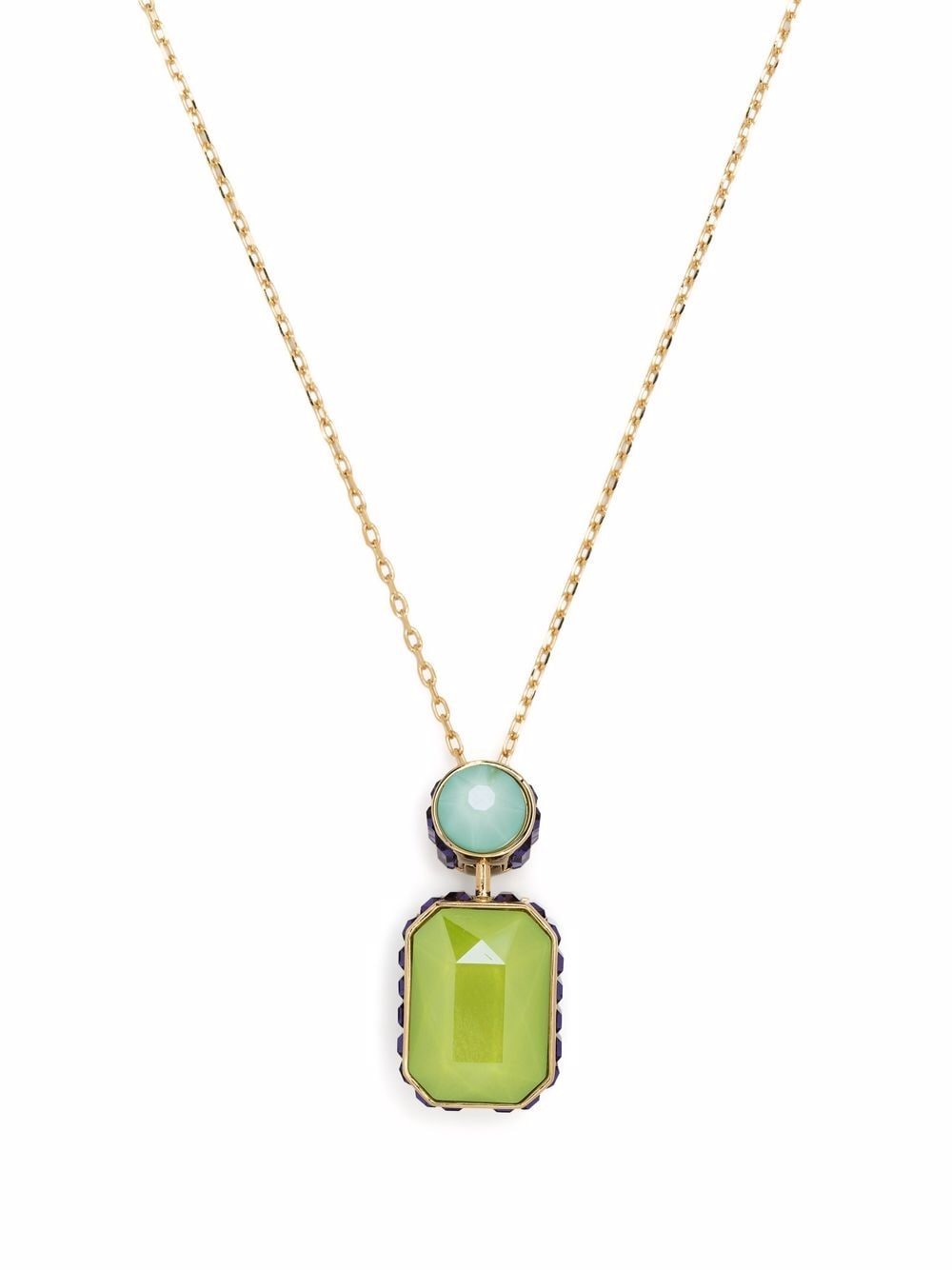 Swarovski Orbita octagon crystal pendant necklace - Gold von Swarovski