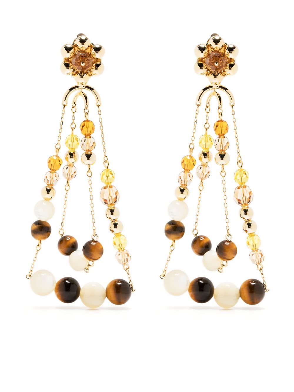 Swarovski Somnia bead-drop earrings - Neutrals von Swarovski