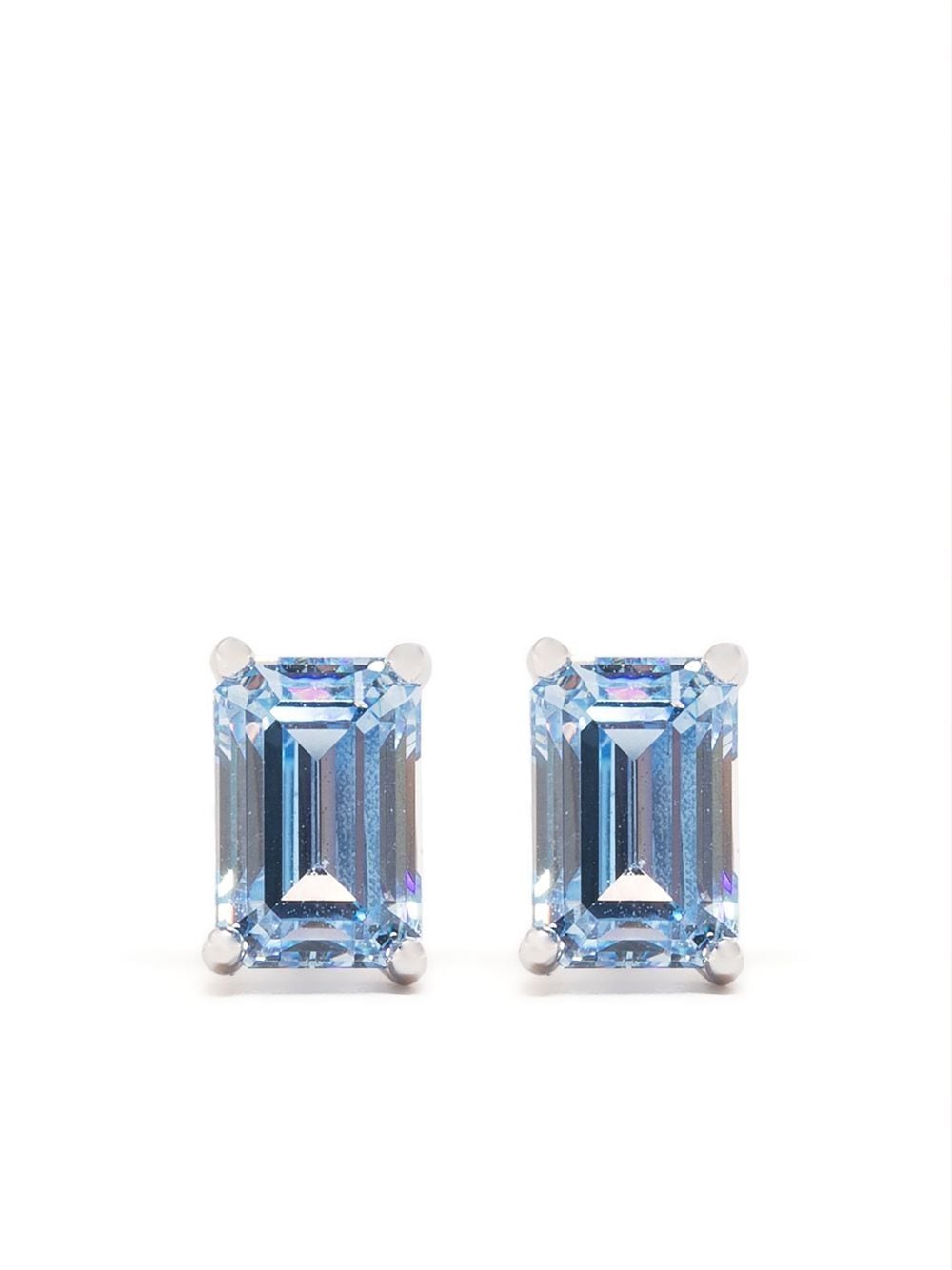 Swarovski Stilla crystal stud earrings - Blue von Swarovski
