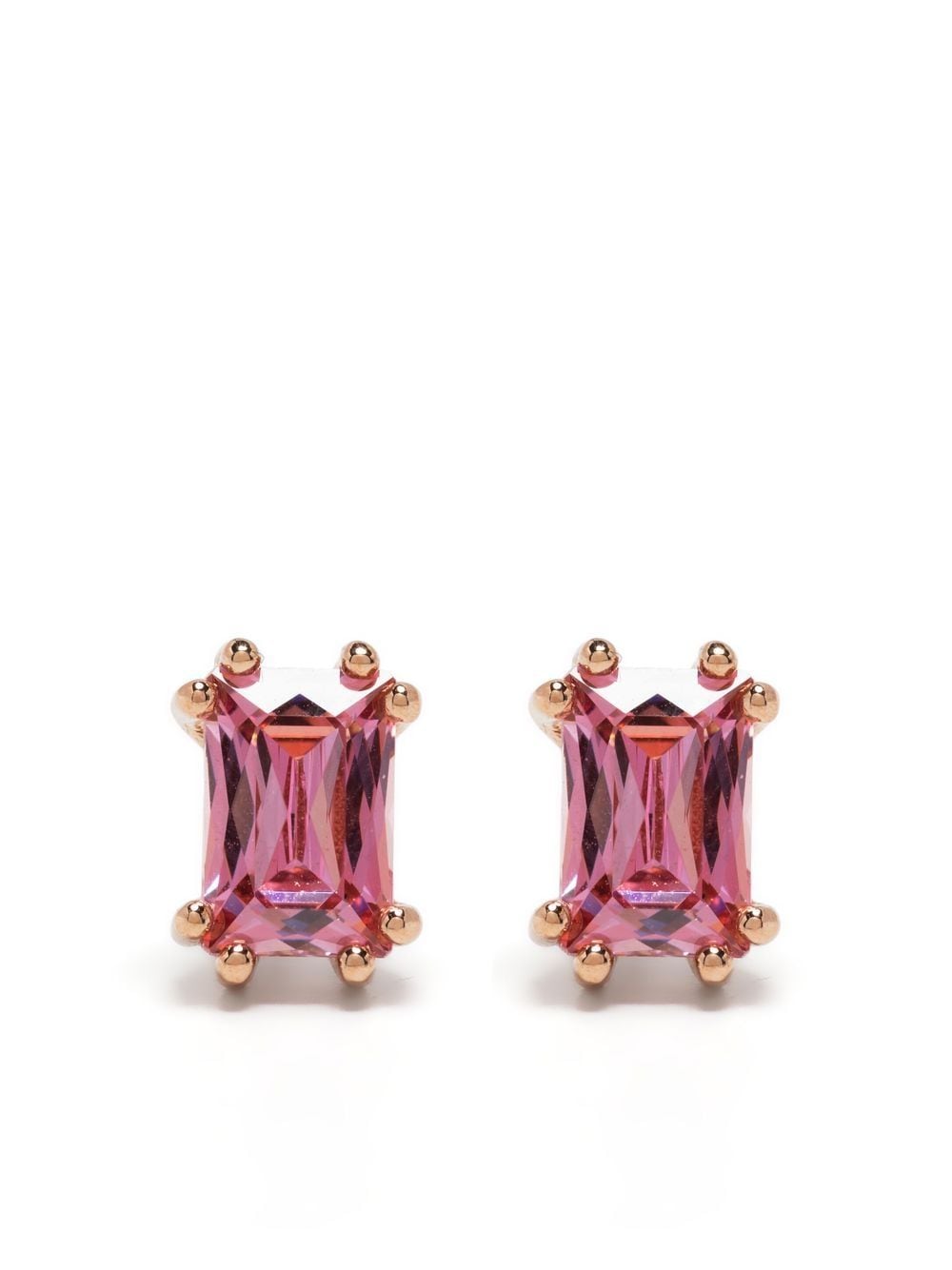 Swarovski Stilla stud earrings - Pink von Swarovski