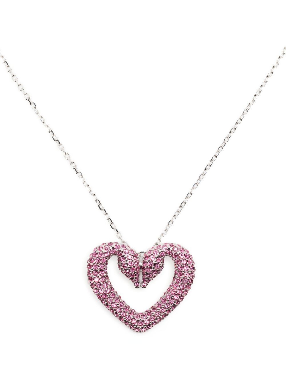 Swarovski Una heart-charm necklace - Pink von Swarovski