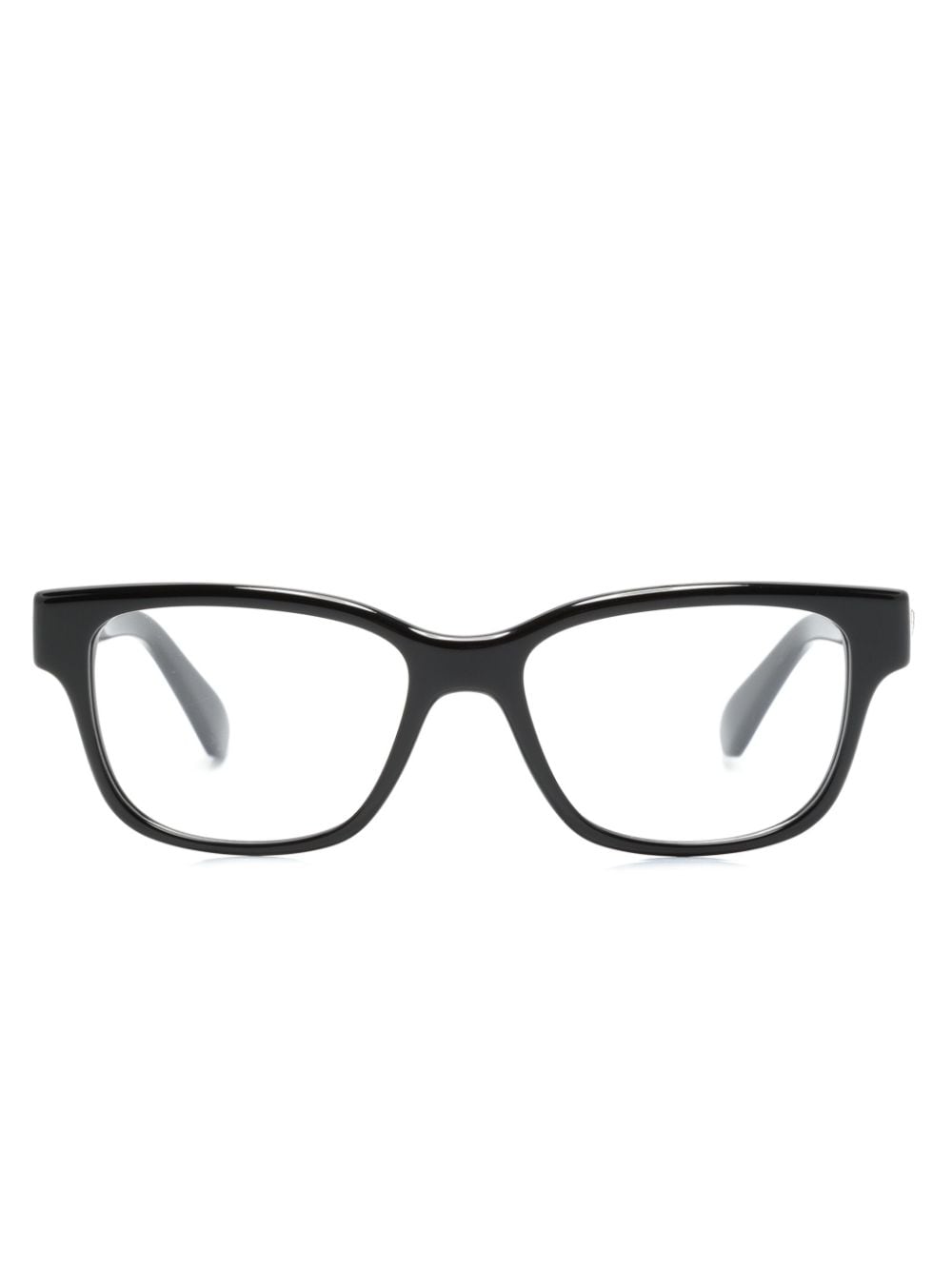 Swarovski crystal-embellished square-frame glasses - Black von Swarovski