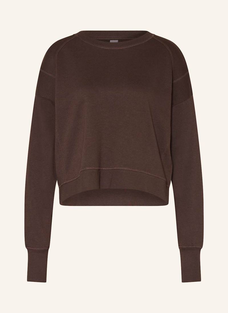 Sweaty Betty Sweatshirt After Class Crop braun von Sweaty Betty
