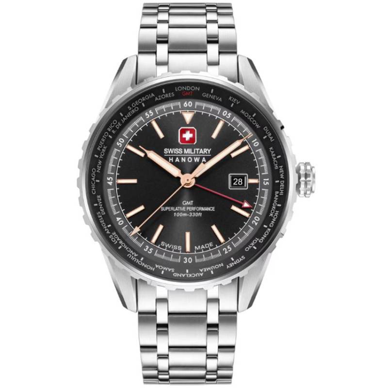 Swiss Military Hanowa SMWGH0003203 Afterburn GMT Herrenuhr von Swiss Military Hanowa