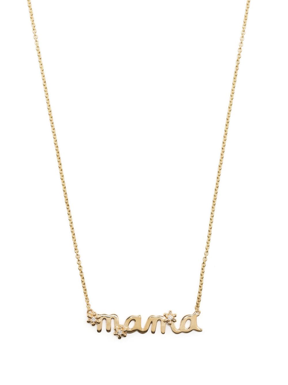 Sydney Evan 14kt yellow gold Mama Daisy necklace von Sydney Evan