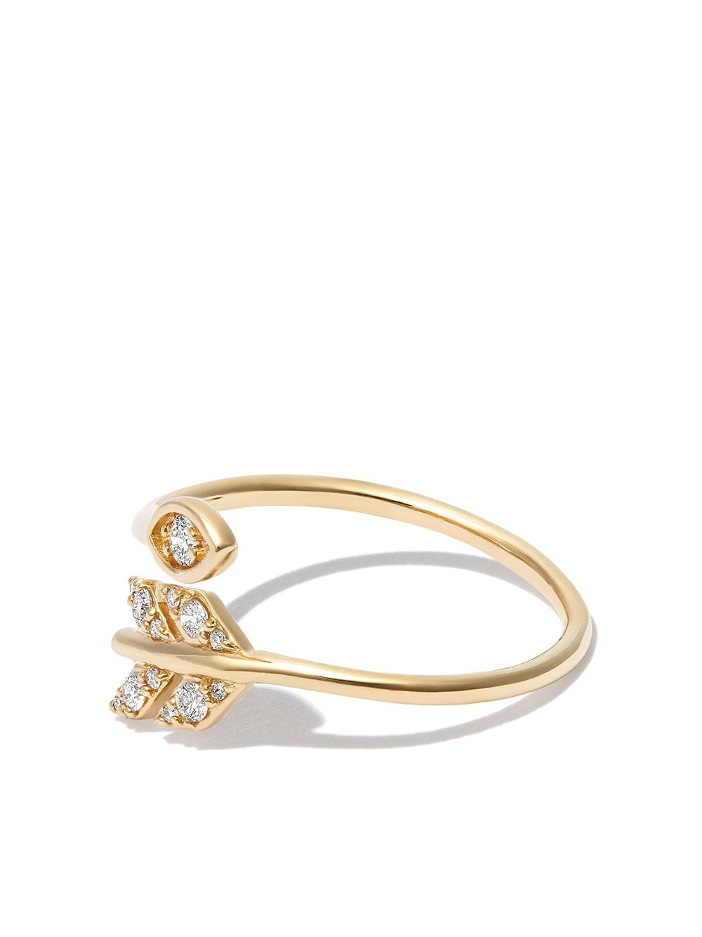 Sydney Evan 14kt yellow gold Marquis diamond ring von Sydney Evan