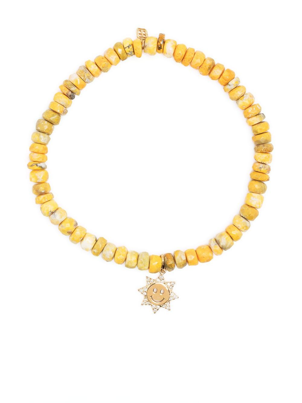 Sydney Evan 14kt yellow gold bead bracelet - Orange von Sydney Evan