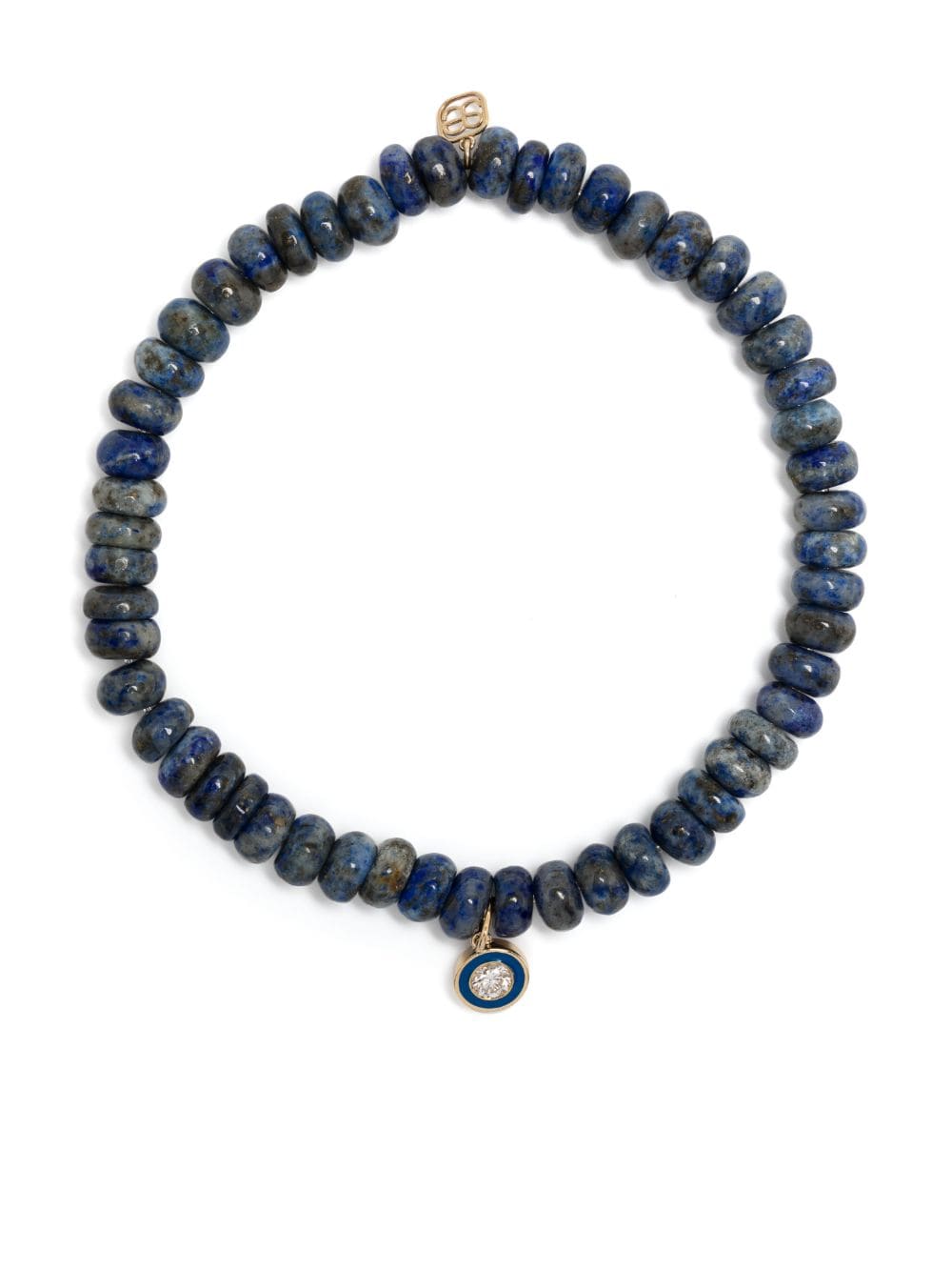 Sydney Evan 14kt yellow gold lapis lazuli beaded bracelet - Blue von Sydney Evan