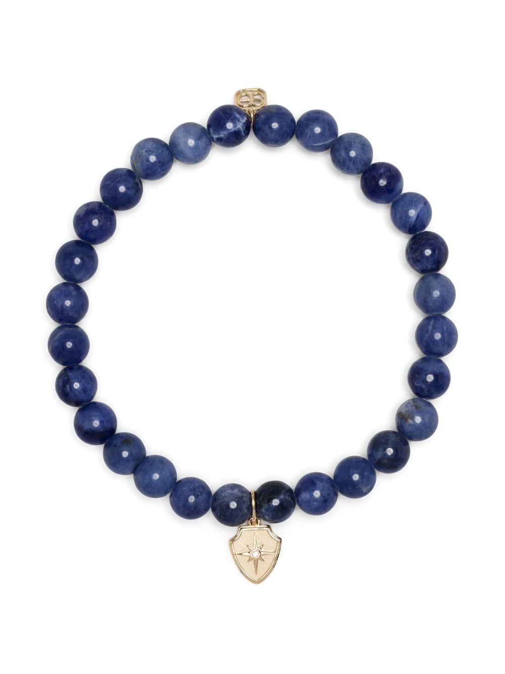 Sydney Evan 14kt yellow gold sodalite beaded bracelet - Blue von Sydney Evan