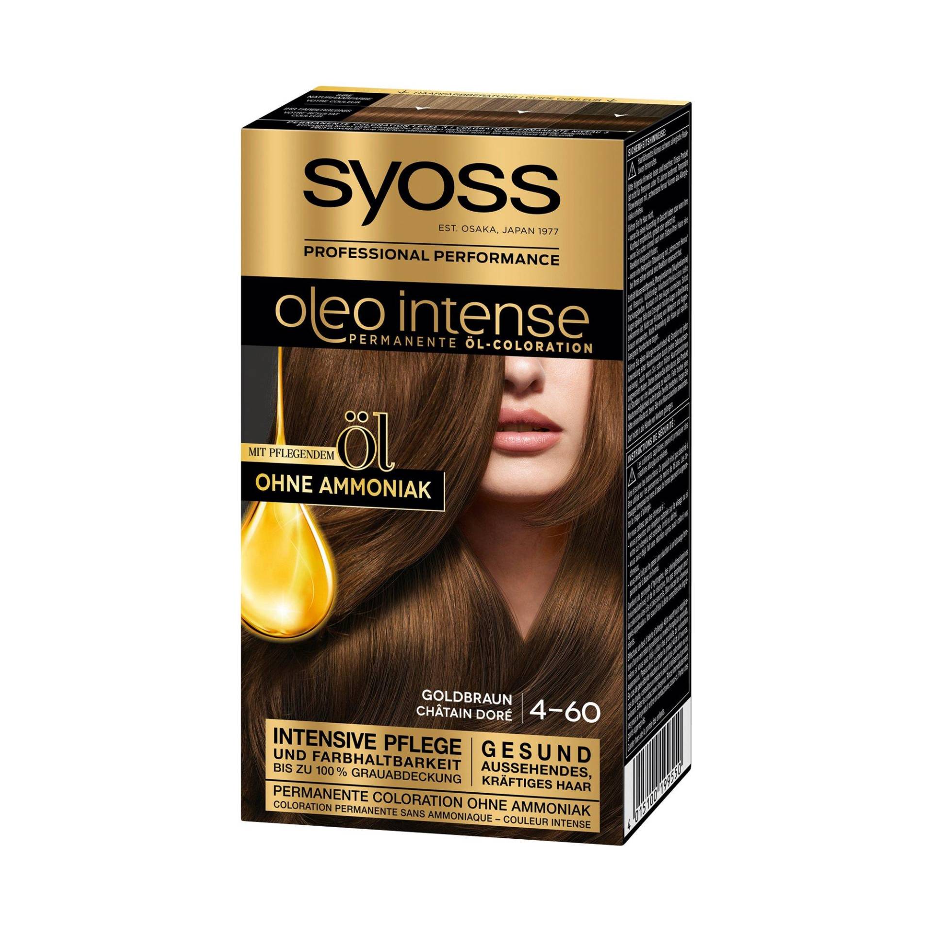 Oleo Intense, Permanente Öl-coloration Damen Goldbraun - 115ML von syoss