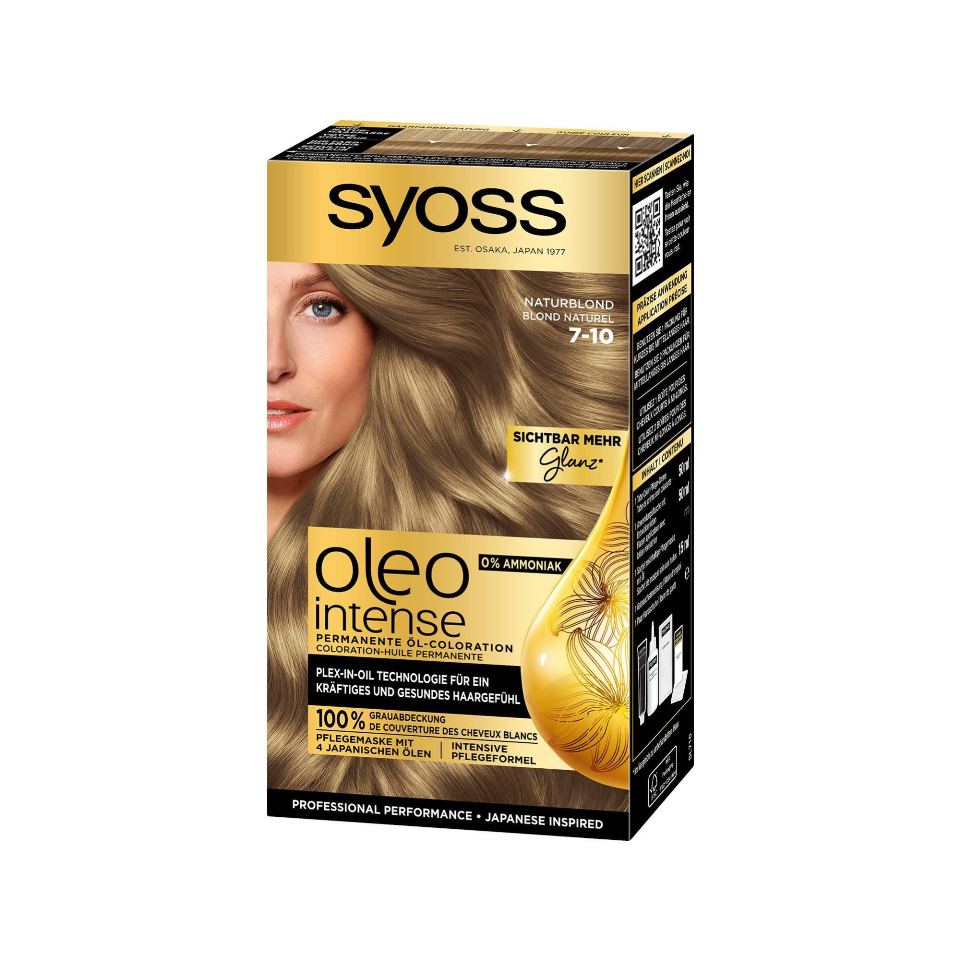 Oleo Intense, Permanente Öl-coloration Damen Naturblond - 115ML von syoss