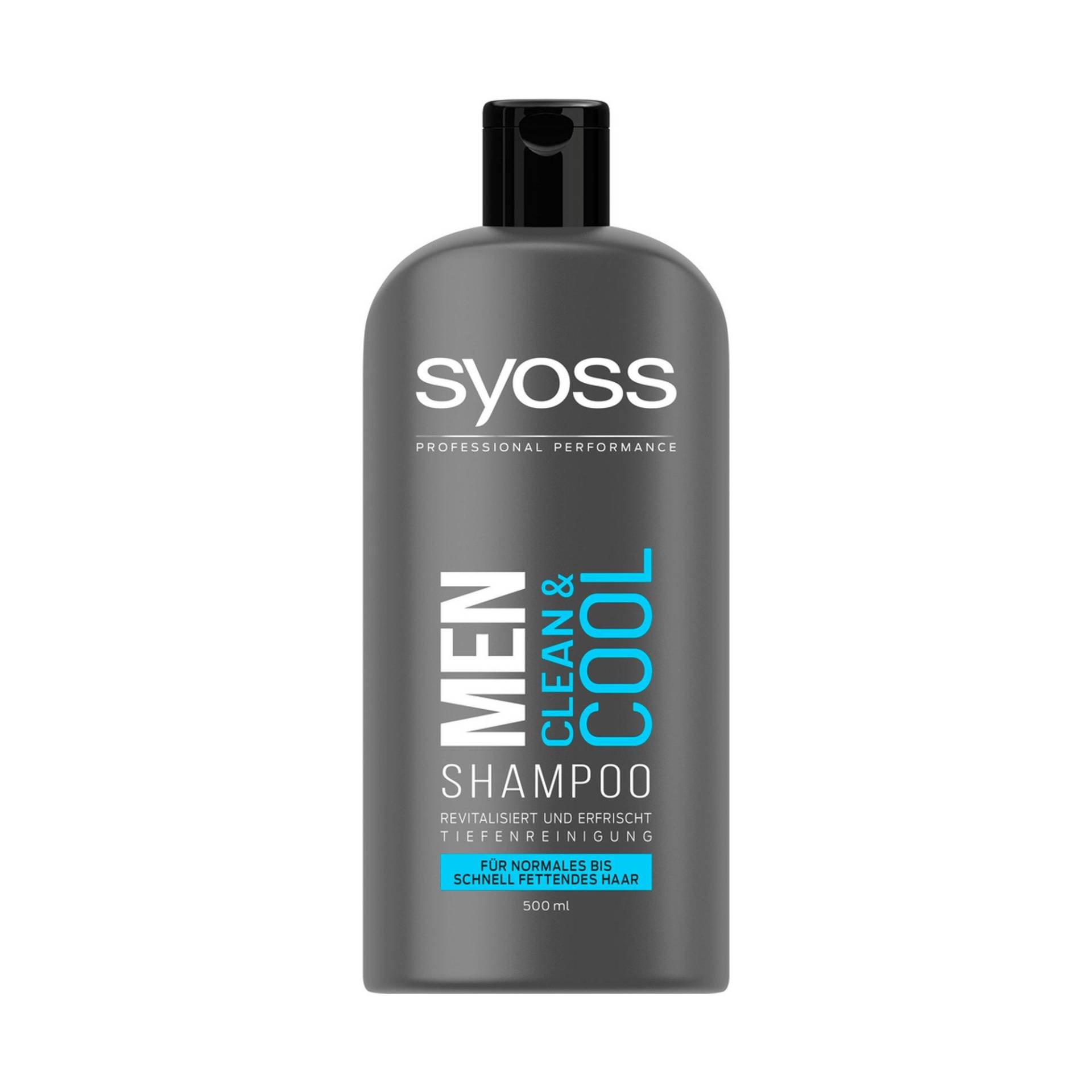 Men Clean & Cool Shampoo Unisex  500 ml von syoss