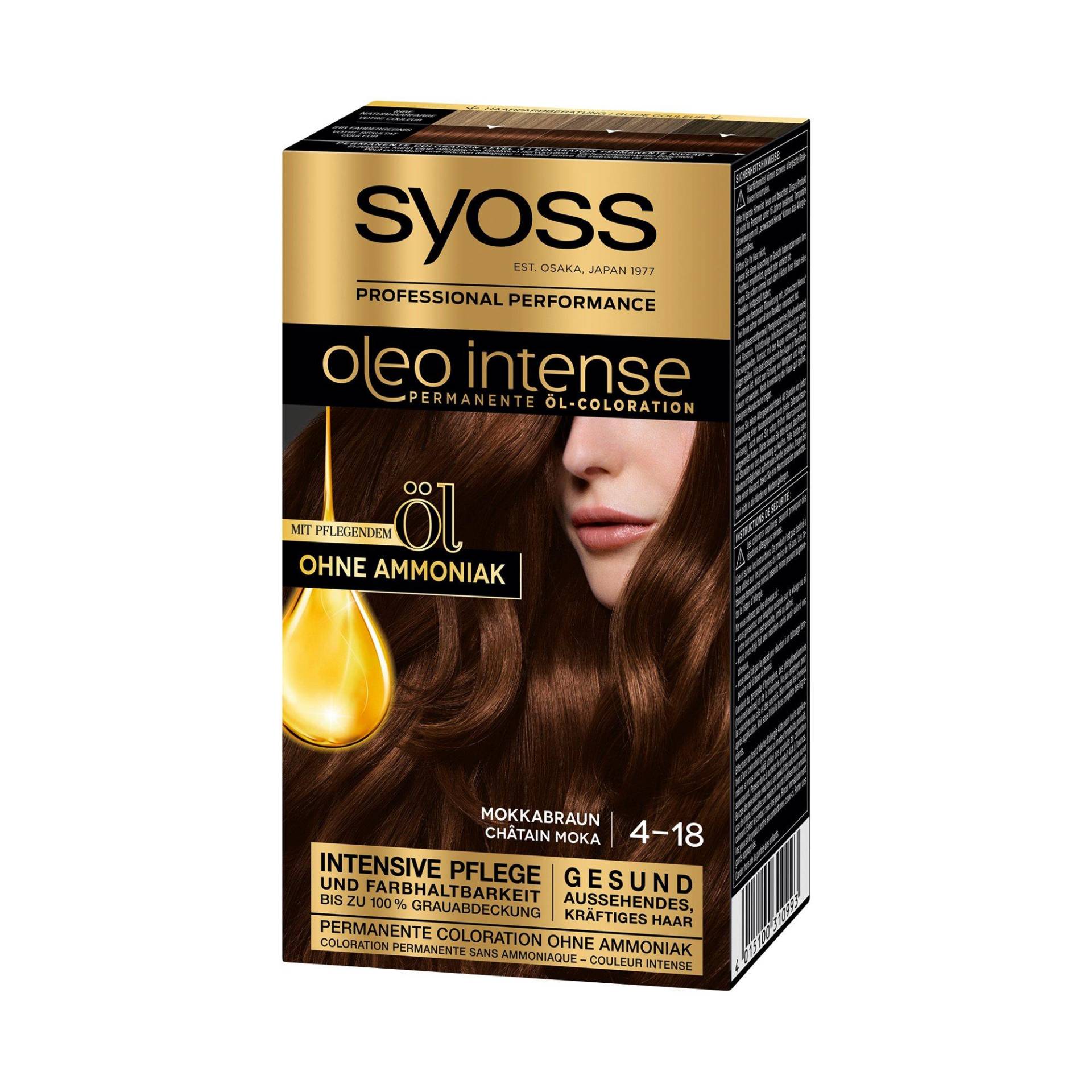 Oleo Intense, Permanente Öl-coloration Damen Mokkabraun - ONE SIZE von syoss