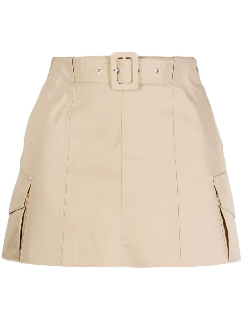 System belted mini skirt - Brown von System