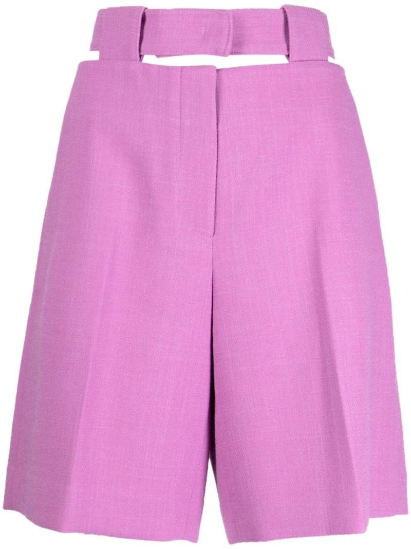 System cut-out tailored shorts - Purple von System
