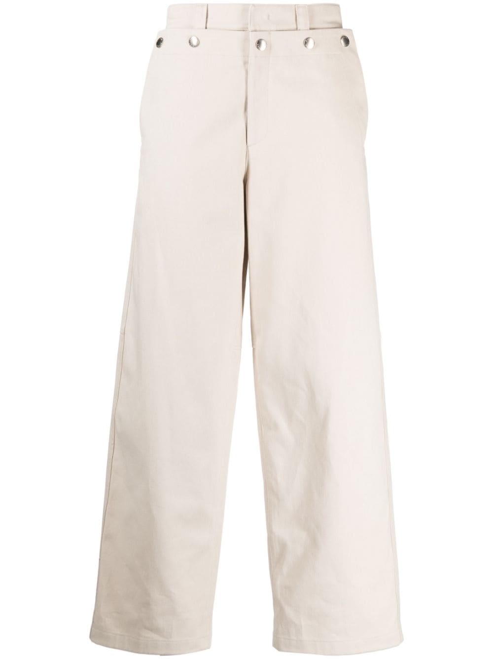 System straight-leg cotton trousers - Brown von System