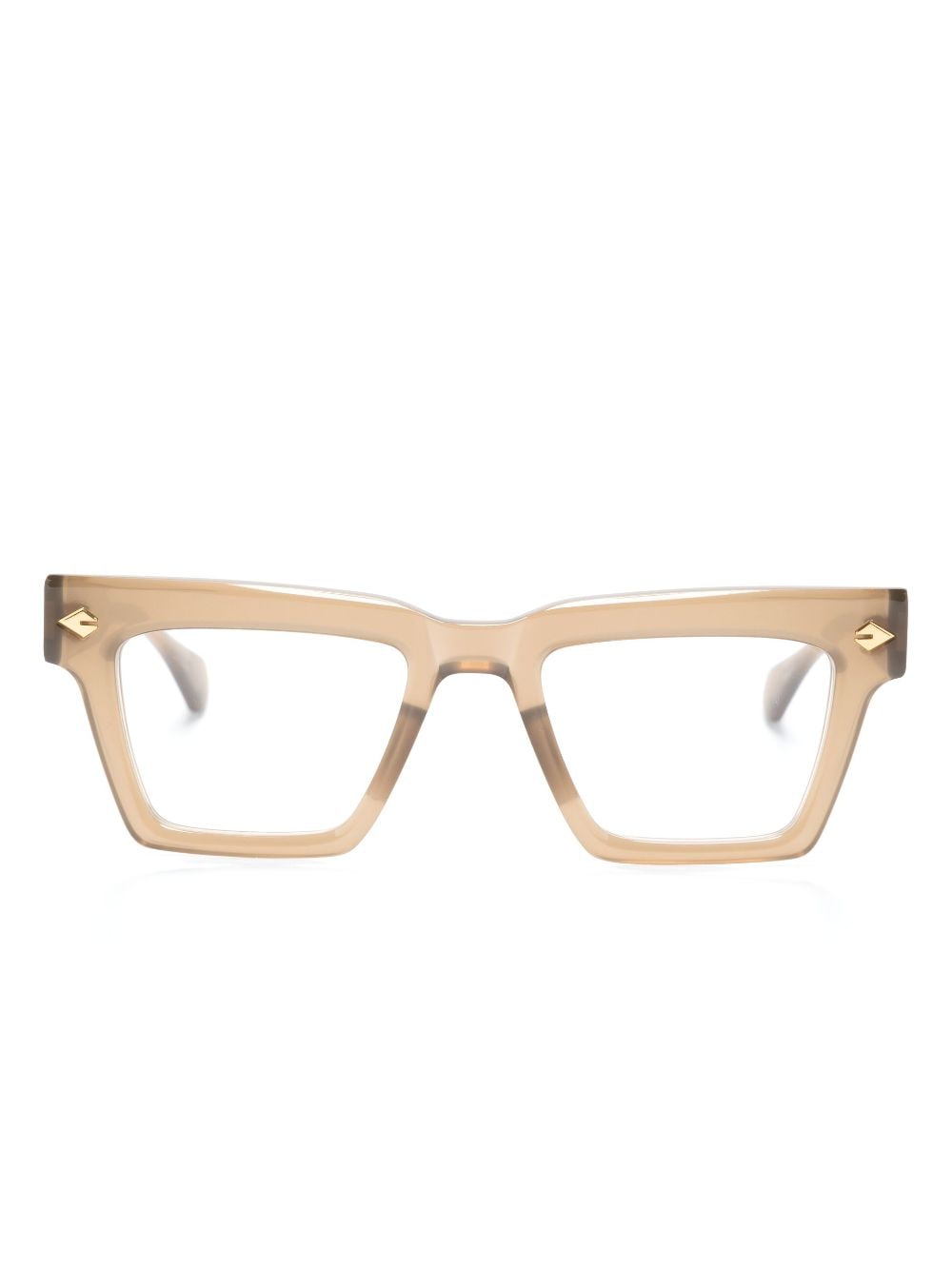 T Henri Eyewear Jesko Rx square-frame glasses - Brown von T Henri Eyewear