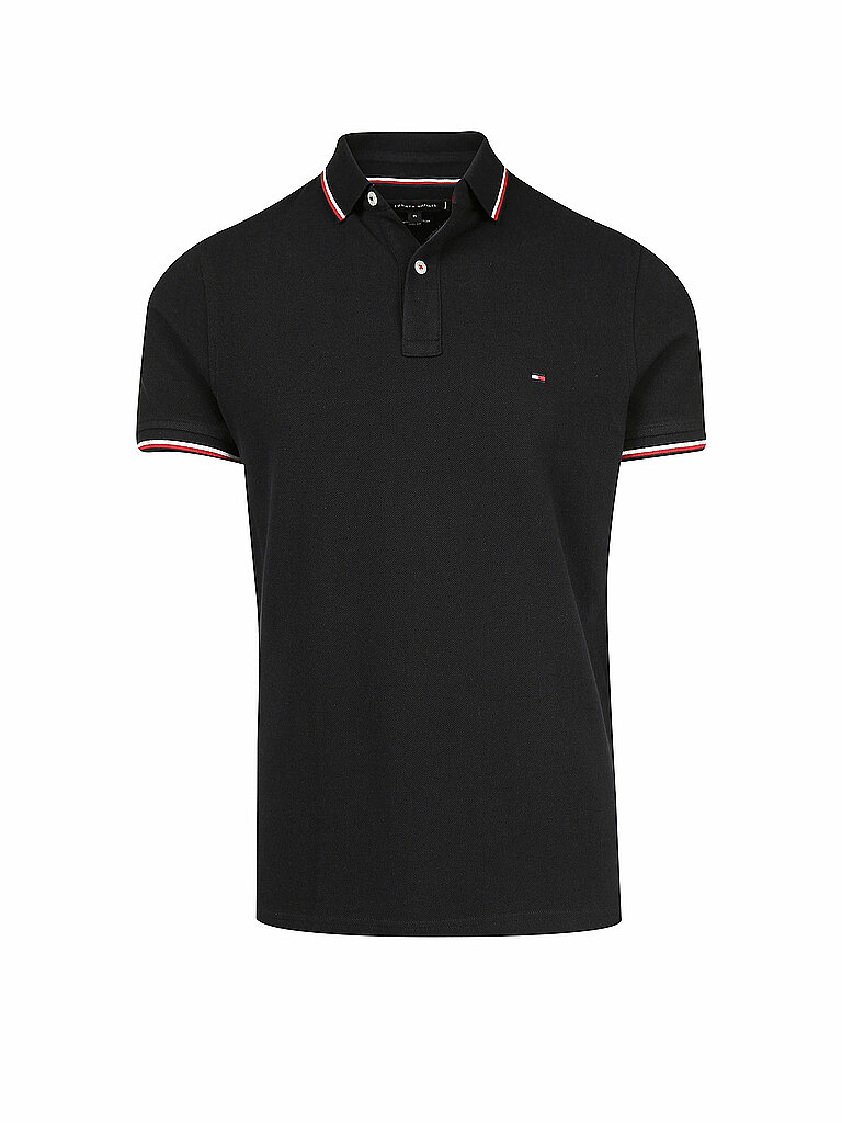 TOMMY HILFIGER Poloshirt Slim Fit  blau | S von Tommy Hilfiger