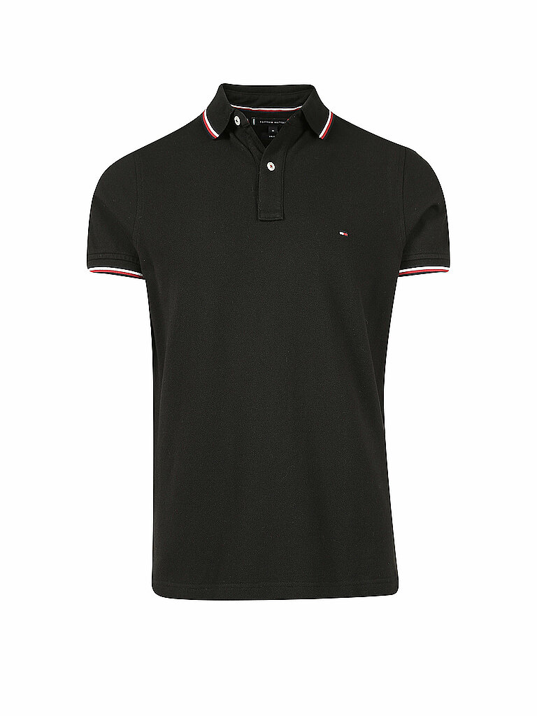 TOMMY HILFIGER Poloshirt Slim Fit schwarz | XXL TOMMY HILFIGER Poloshirt Slim Fit schwarz | XXL von Tommy Hilfiger