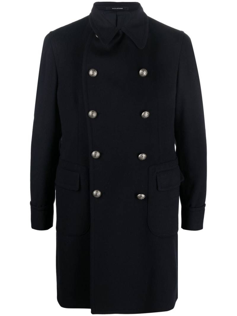 Tagliatore double-breasted wool-blend peacoat - Blue von Tagliatore