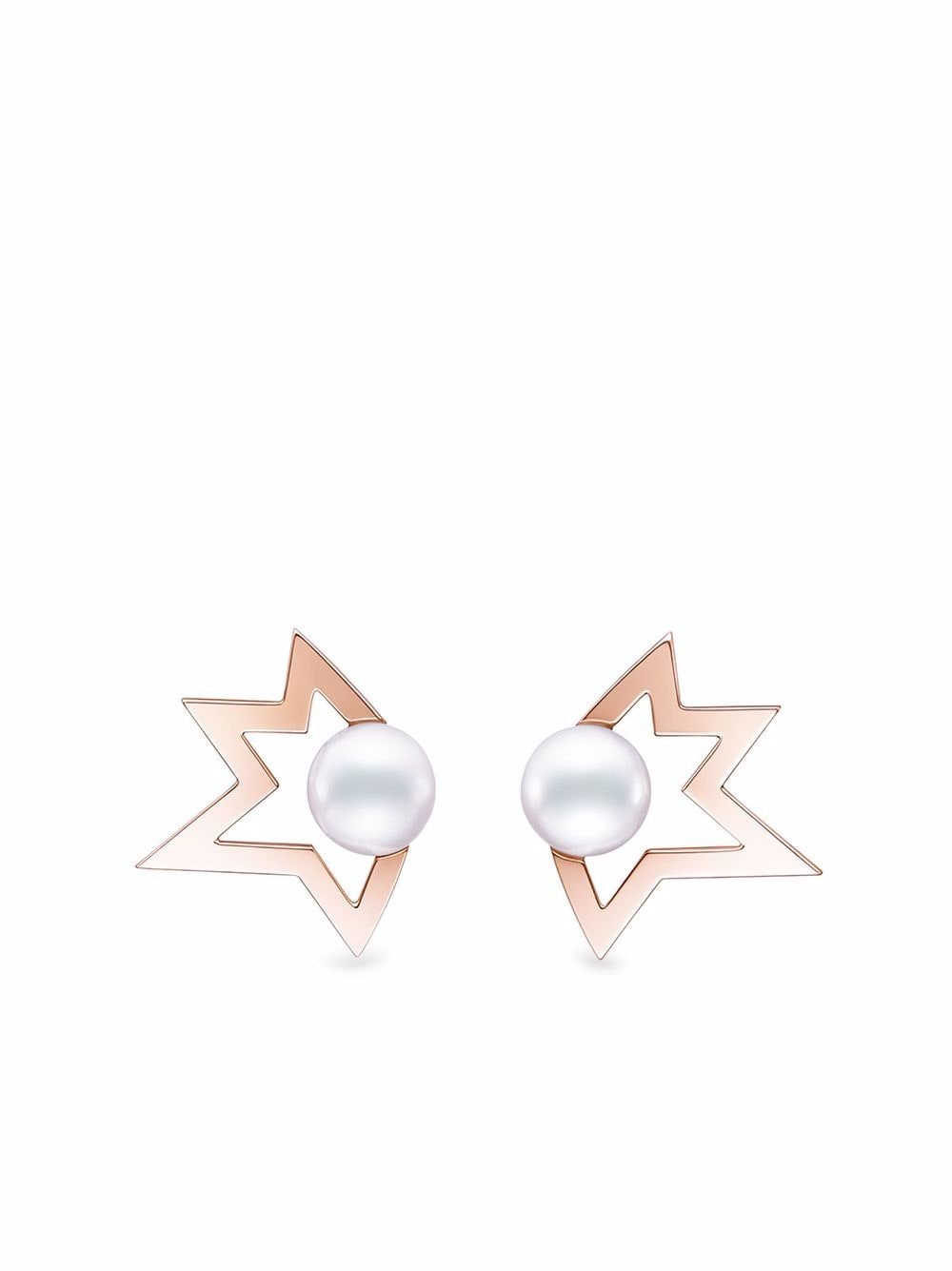 TASAKI 18kt rose gold Collection Line Comet Plus pearl earrings - Pink von TASAKI