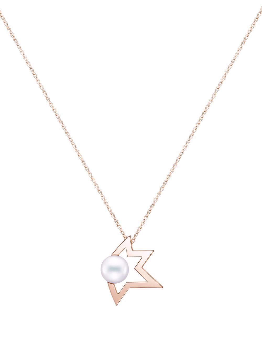 TASAKI 18kt rose gold Collection Line Comet Plus pearl pendant necklace - Pink von TASAKI