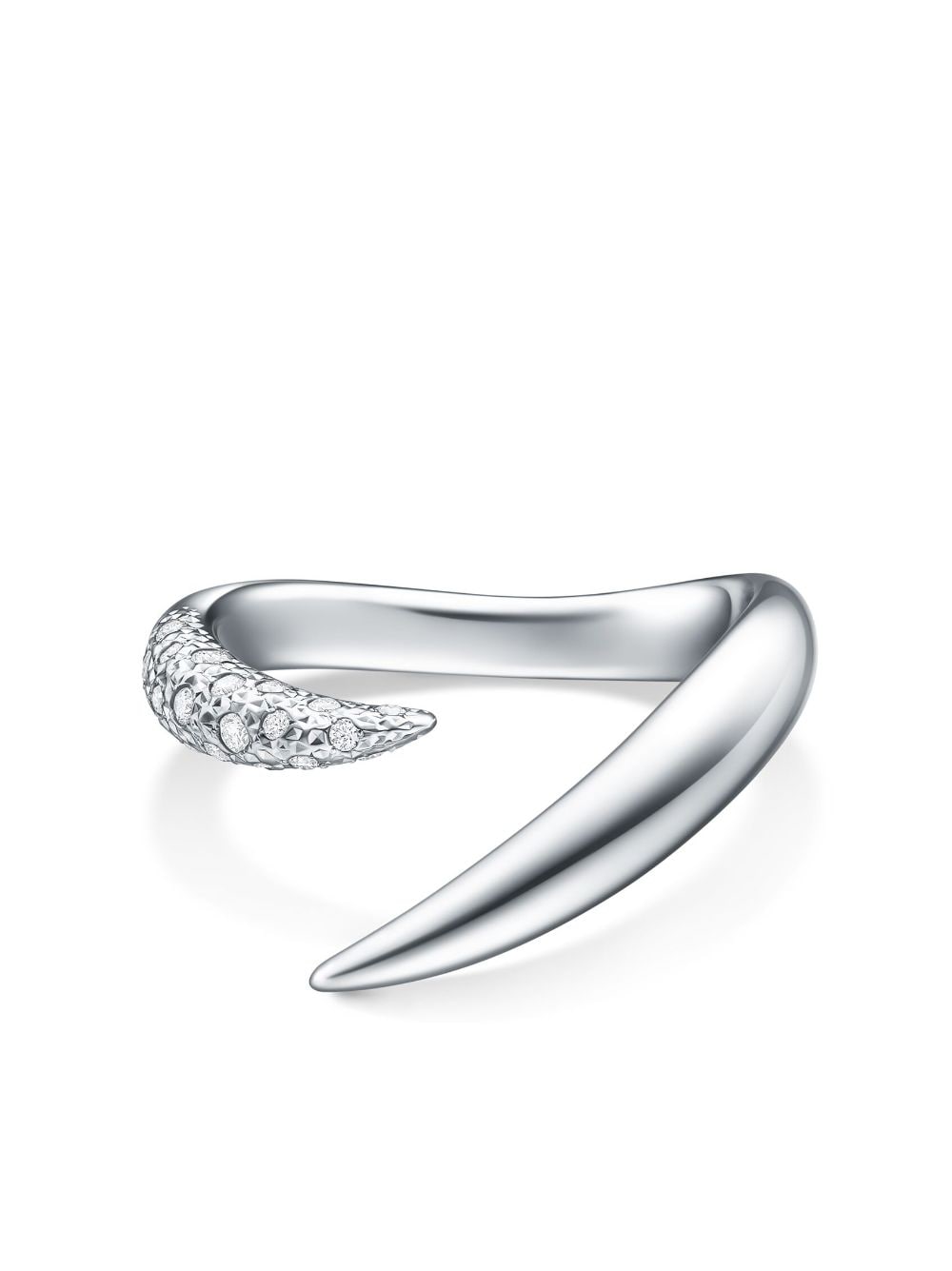 TASAKI 18kt white gold Collection Line Danger Horn diamond ring - Silver von TASAKI