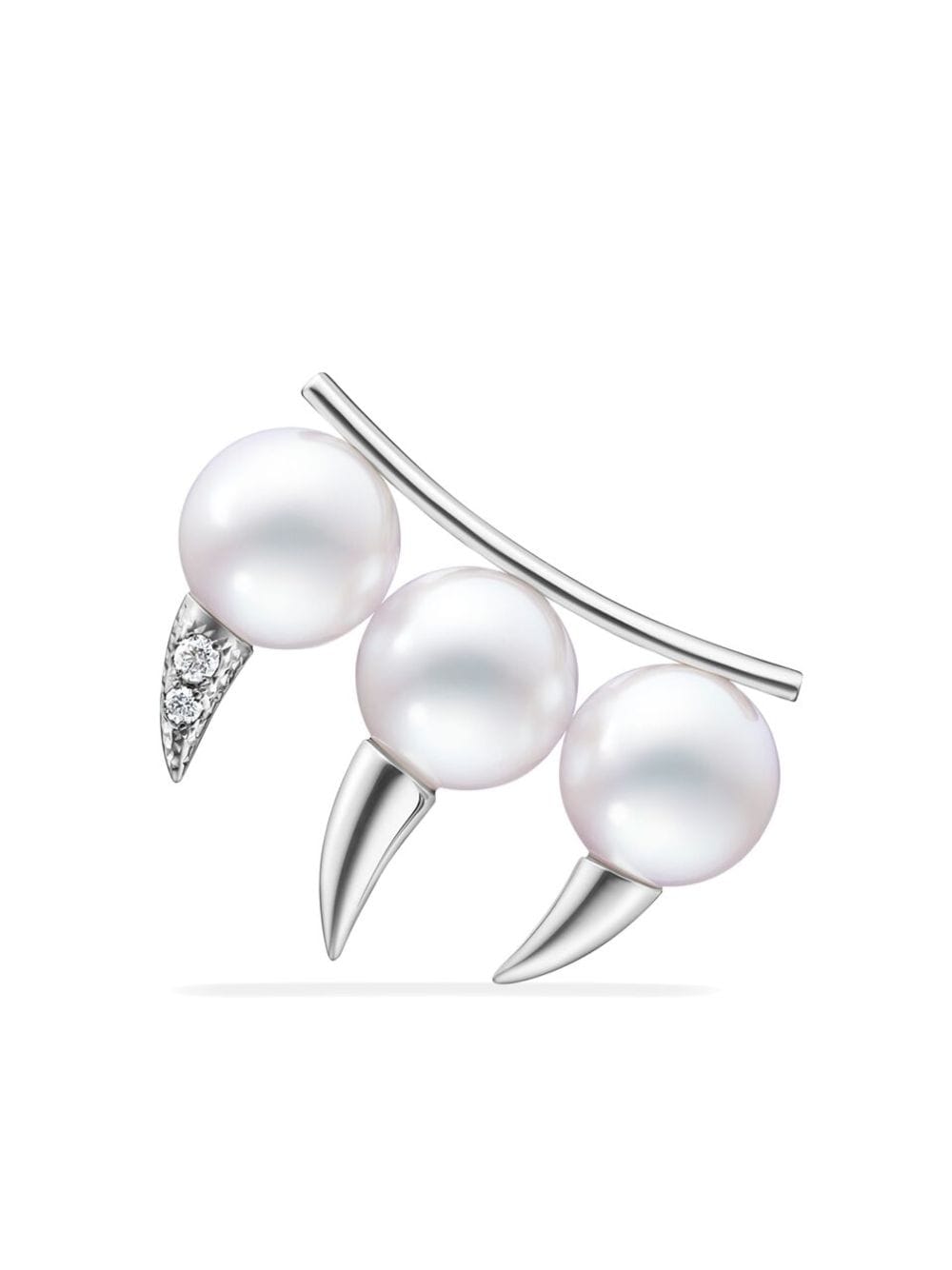 TASAKI 18kt white gold Danger Fang pearl earring - Silver von TASAKI