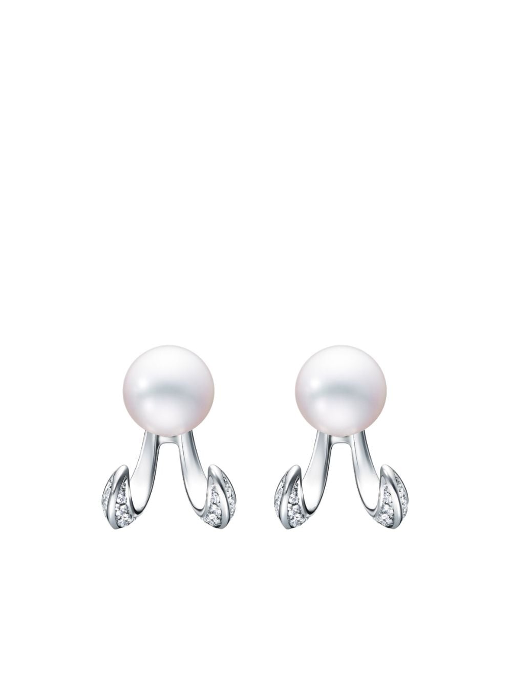 TASAKI 18kt white gold Danger Fang pearl earrings - Silver von TASAKI