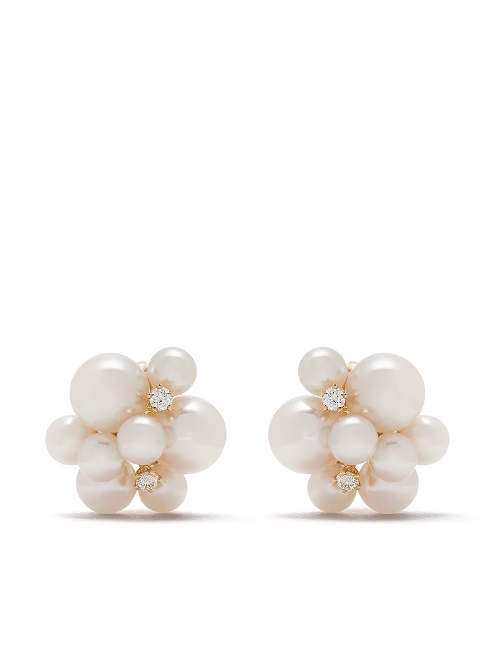 TASAKI 18kt yellow gold Akoya pearl earrings von TASAKI