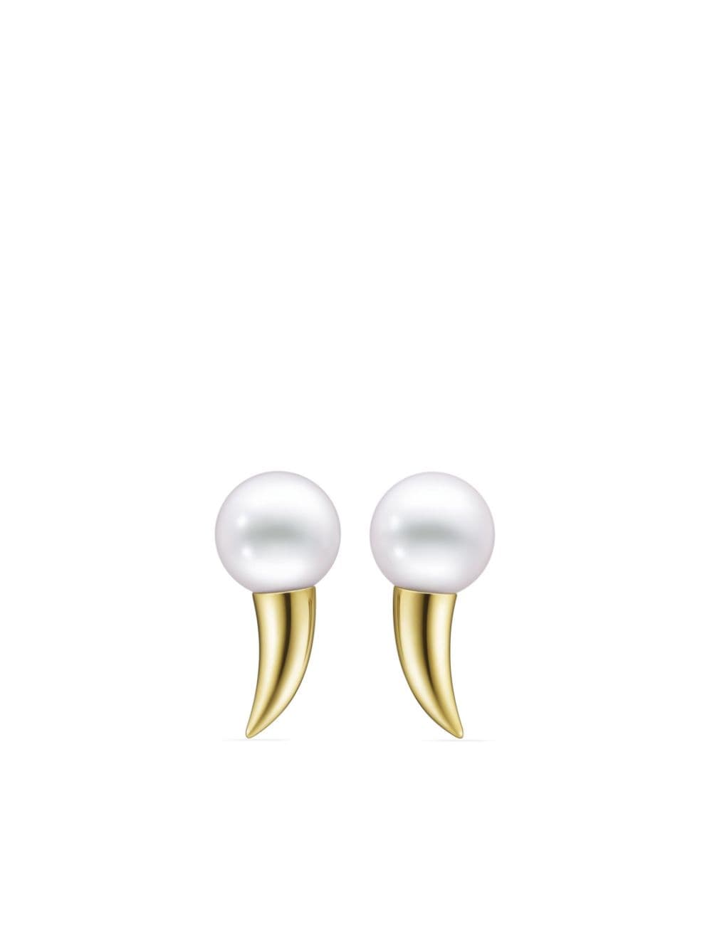 TASAKI 18kt yellow gold Collection Line Danger Fang pearl earrings von TASAKI