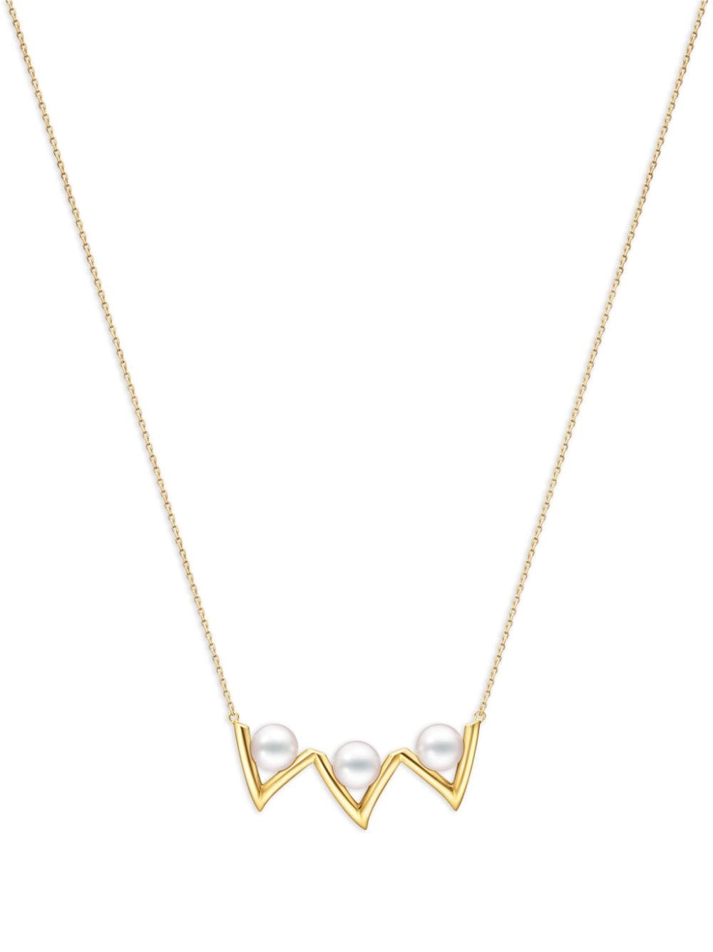 TASAKI 18kt yellow gold Danger Claw pearl necklace von TASAKI