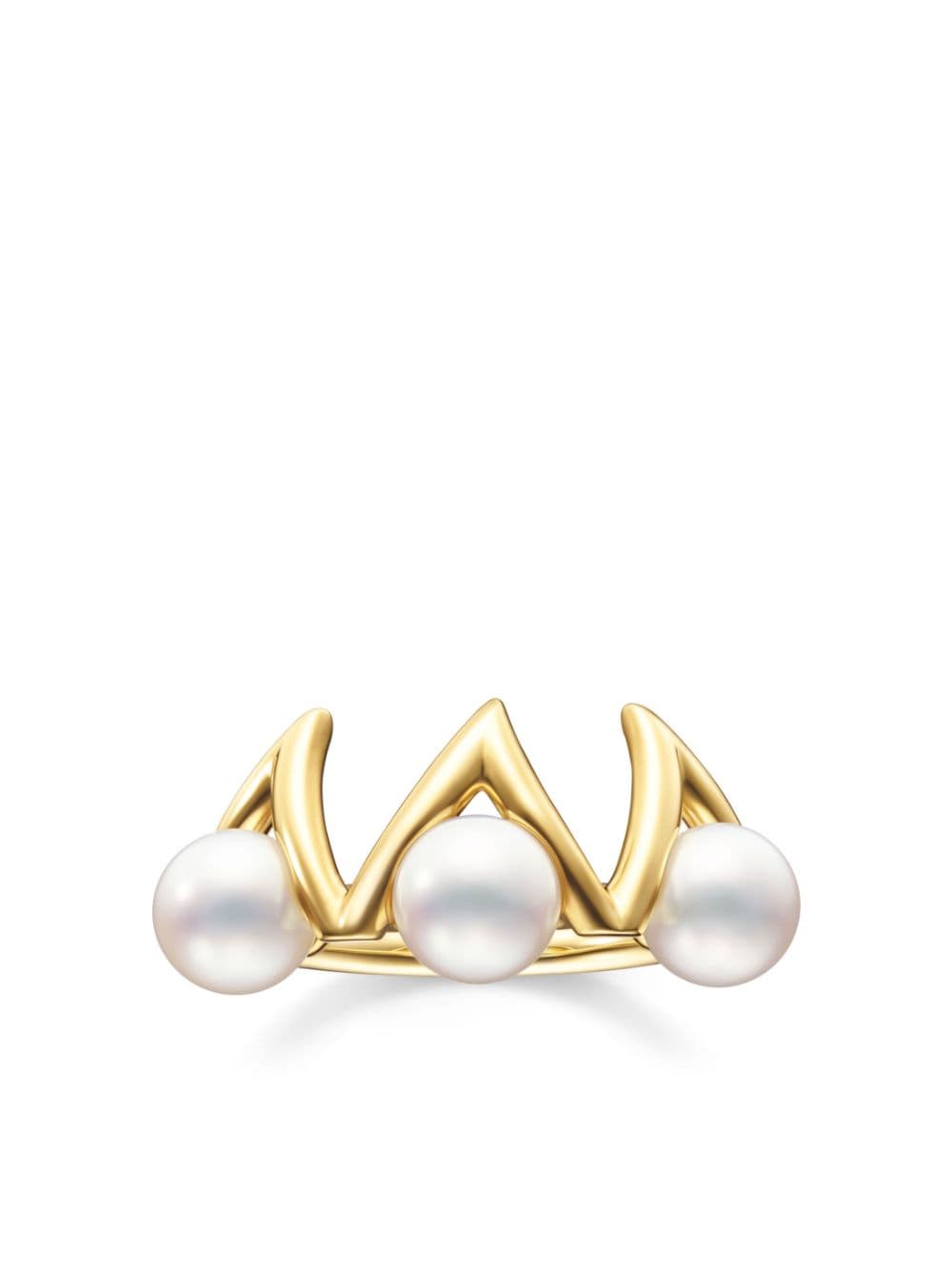 TASAKI 18kt yellow gold Danger Claw pearl ring von TASAKI