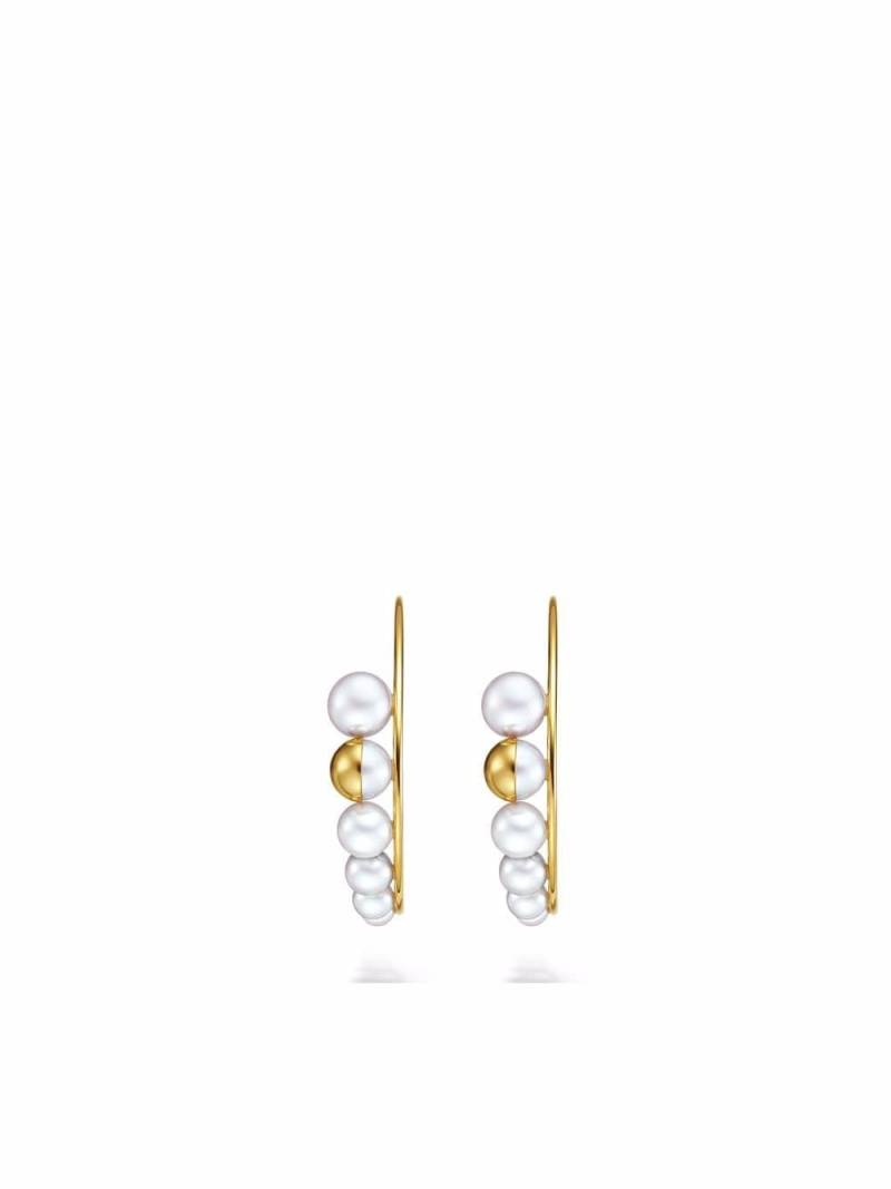 TASAKI 18kt yellow gold M/G TASAKI Shell freshwater pearl earrings von TASAKI