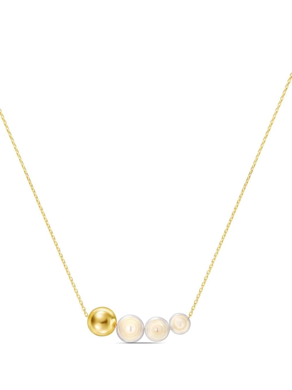 TASAKI 18kt yellow gold Sliced necklace von TASAKI