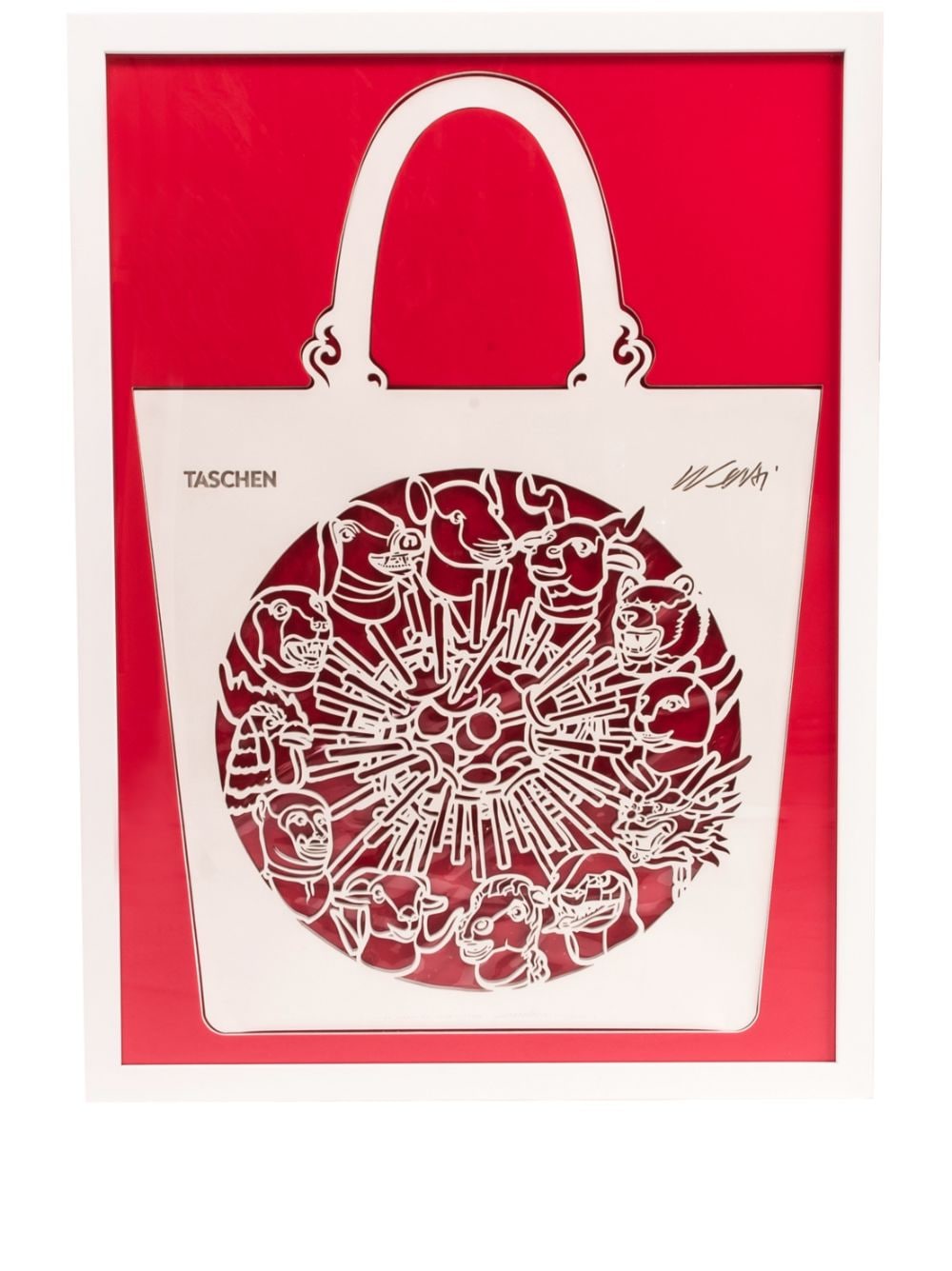 TASCHEN The Chine Bag 'Zodiac' by Ai Weiwei - Red von TASCHEN