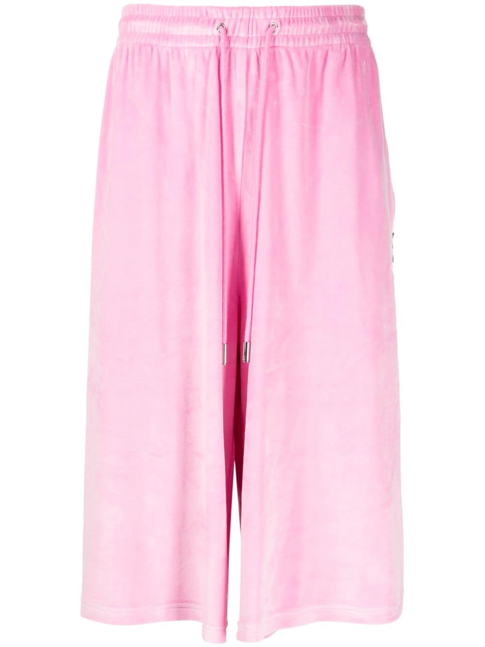 TEAM WANG design brushed-effect drawstring bermuda shorts - Pink von TEAM WANG design