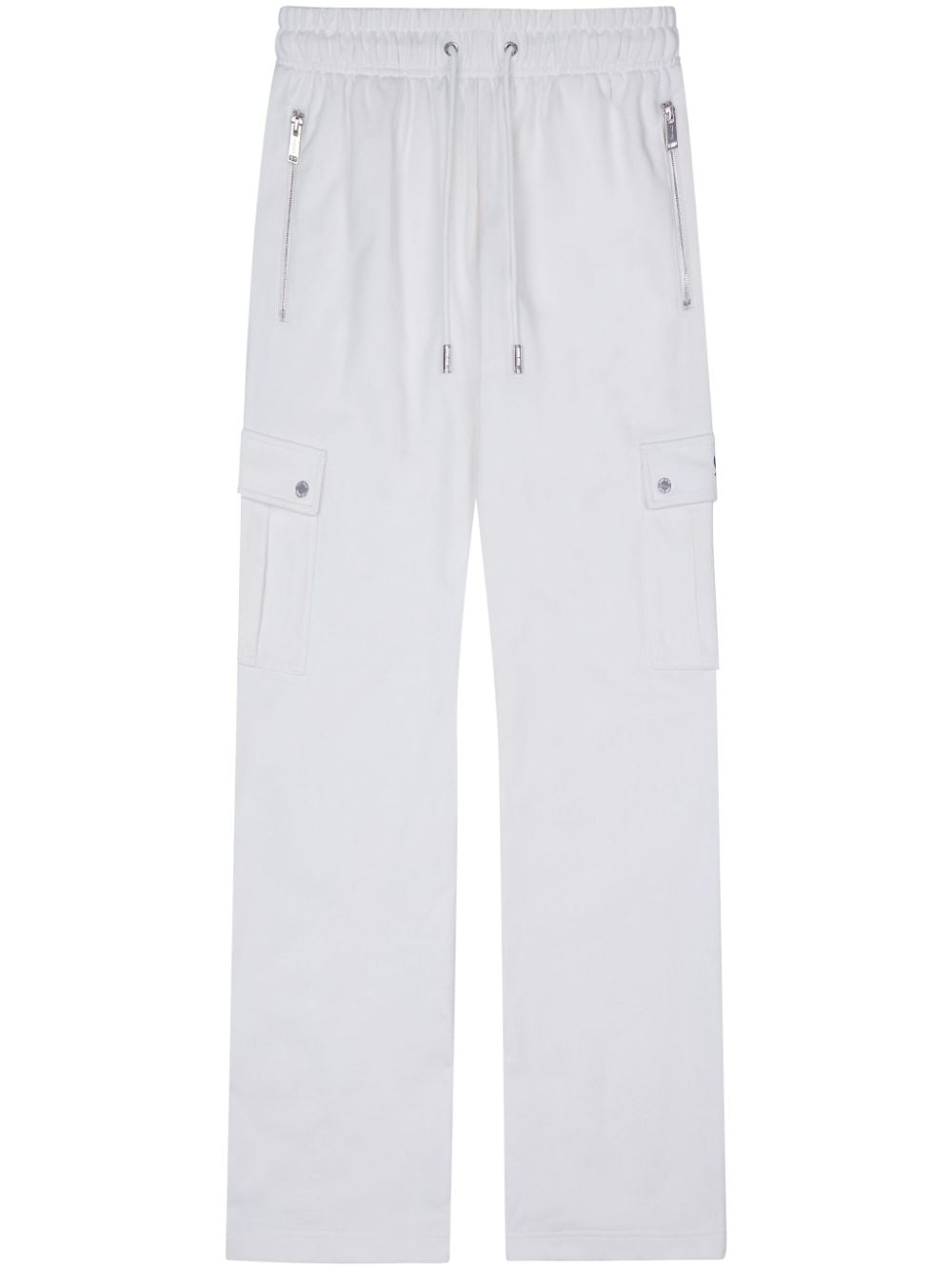 TEAM WANG design cotton cargo track pants - White von TEAM WANG design